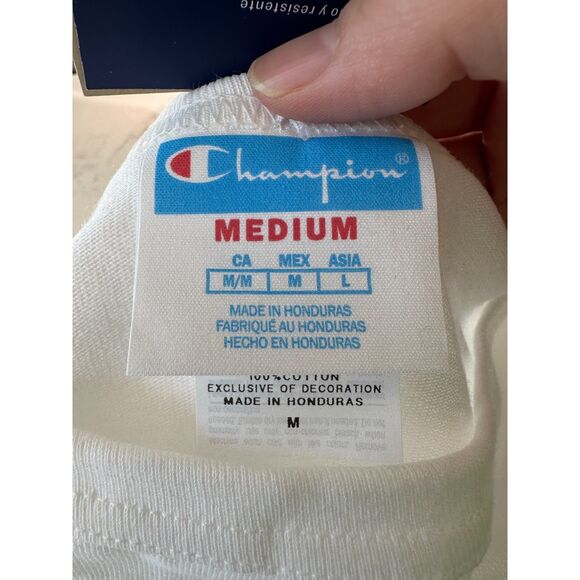 NWT Champion Classic Big C Logo Graphic T-Shirt Size Medium - Picture 8 of 8